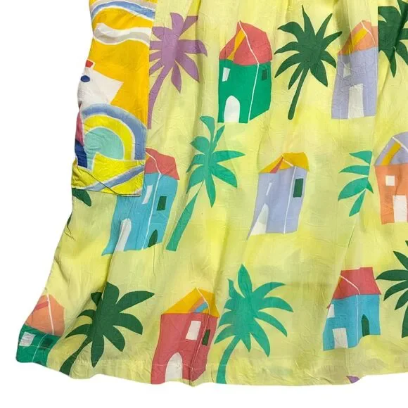 Vintage Jams World Short Sleeve Dress Port/Resort Tropical Vacation Size Small - Picture 6 of 10
